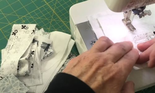 Learn to sew a quilt as you go coaster