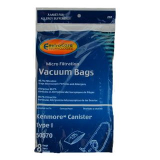 Kenmore I Ultra Care 50570 Sears Vacuum Bag, Canister Vacuum Cleaners,  8pk