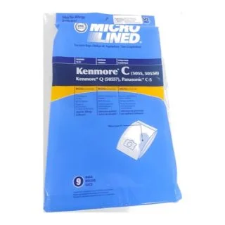 Kenmore Type C 5055, 50557 and 50558 Replacement Allergen Vacuum Cleaner Bags. Designed by FilterBuy to fit Kenmore 20-5055, 20-50557, 20-50558. 9pk