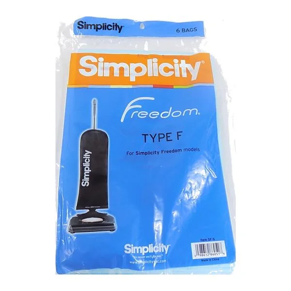 Simplicity Type F Vacuum Bags SF-6 Genuine 6-pack
