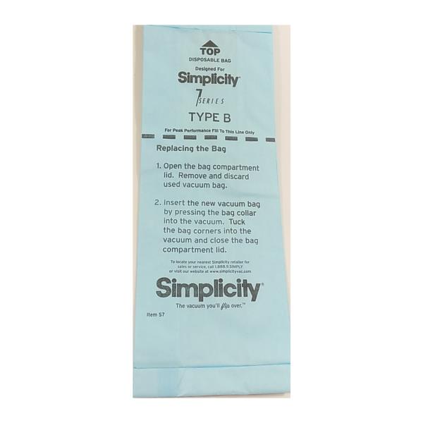 Simplicity Type B 7 Series Vacuum Bags (12pk) S7-12 - Image 2
