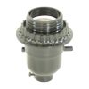 Medium Base (E26) Push-Thru Black Plastic Lamp Socket