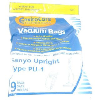 Paper Bag, Sanyo PU-1 Upright Microlined 9Pk