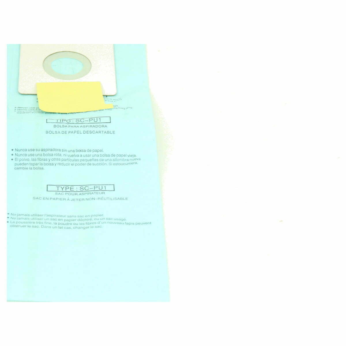 Paper Bag, Sanyo PU-1 Upright Microlined 9Pk