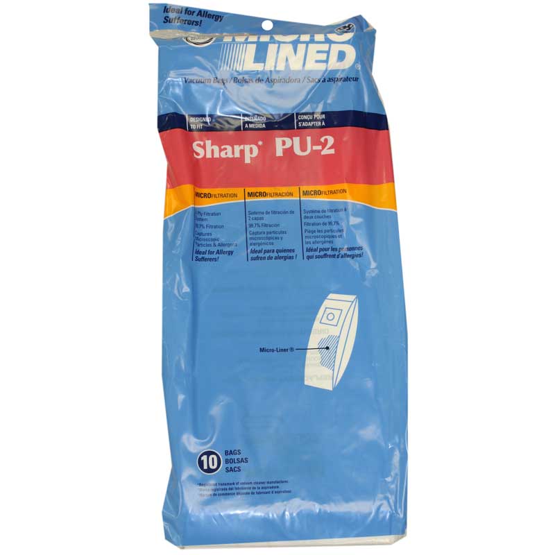 Paper Bag, Sharp Uprt Microlined PU2 10Pk