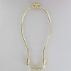 12" brass plated regular duty harp and saddle
