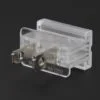Clear grounded snap on slide together safe t plug for 18/2 SPT-1 wire