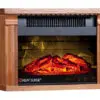 Heat Surge Mini-Glo Efficiency Plus Touch Dark Oak with Remote