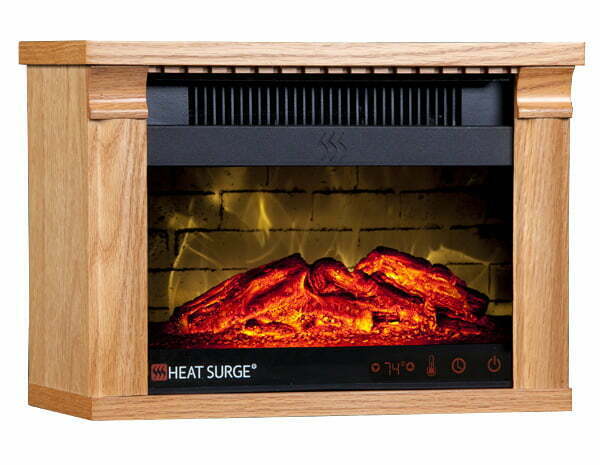 Heat Surge Mini-Glo Efficiency Plus Touch Golden Oak with Remote