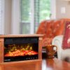 Heat Surge Mini Glo Touch HD Wide Dark Oak with Remote