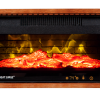 Heat Surge Mini Glo Touch HD Wide Dark Oak with Remote