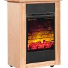 Heat Surge Power Tower Accent Light Oak with Remote