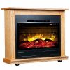 Heat Surge Roll-n-Glow Fireplace and Filter Light Oak