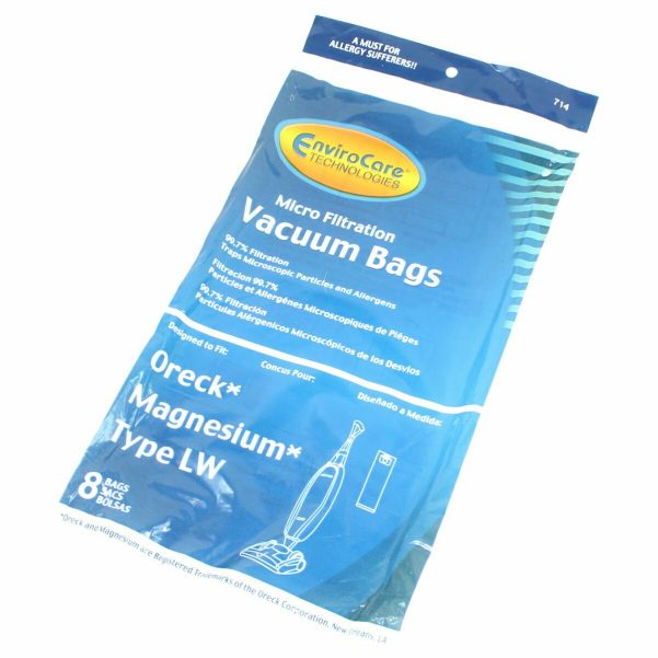 Aftermarket 8pk paper bags for Oreck Magnesium LW type vacuums