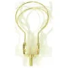 bulb clip for shade Brass Plated A-19 Type Medium Base Clip-On Bulb Clip. 1/4-27 Threaded Top.