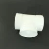 Short 90 degree Tee Central Vacuum PVC Fitting Pipe Tubing