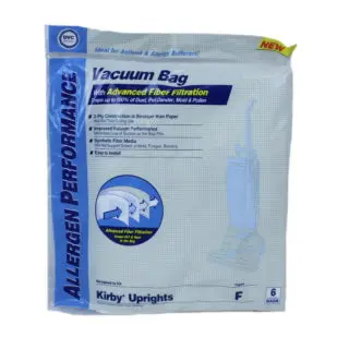 Kirby Replacement Paper Bag Universale Style fits type F and G Allergen Synthtc Sentria, Sentria 2, Avalir, Avalir 2