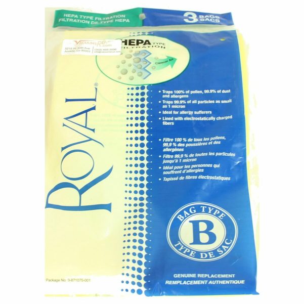 Royal Upright Type B Paper Bags 3 pack