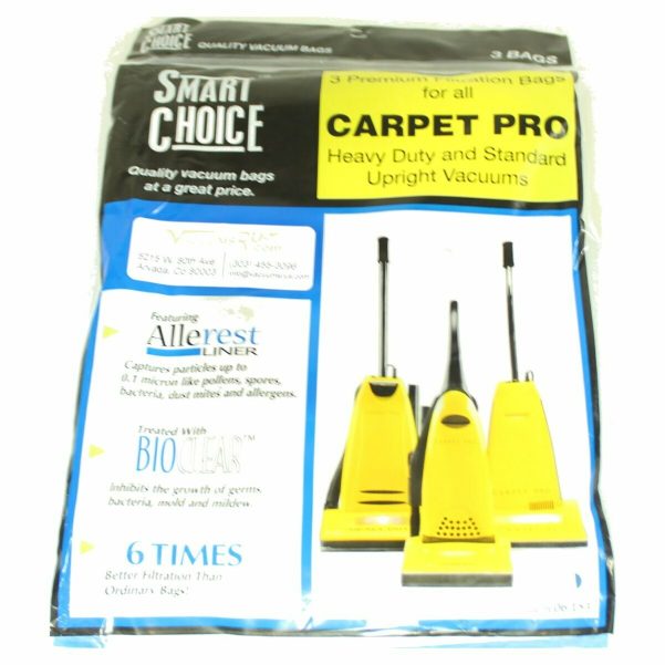 Carpet Pro Paper Bags for Uprights 3pk
