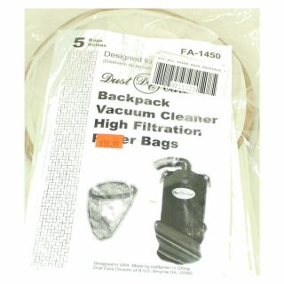Fit All Paper Bags Backpack 5pk 6qt dust care backpacks