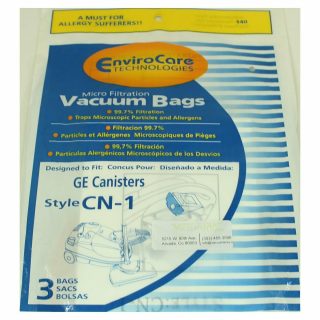 GE Paper Bags CN-1 3pk for Canisters
