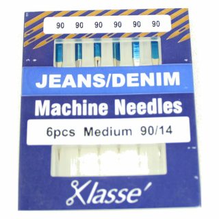Klasse Jeans and Denim 90/14 Sewing Machine Needles 6pk