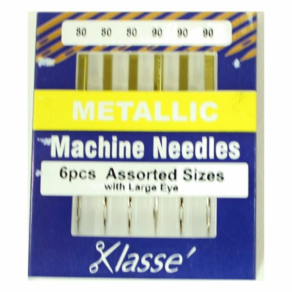 Klasse Metallic 80/12 90/14 Sewing Machine Needles 6pk