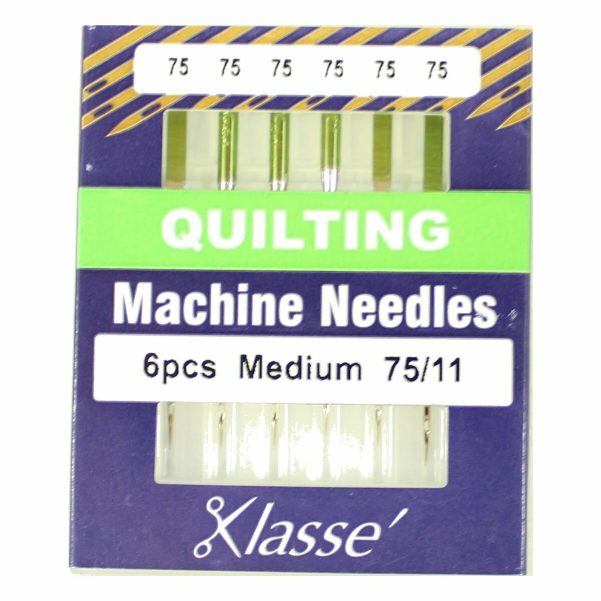 Klasse Quilting 75/11 Sewing Machine Needles 6pk