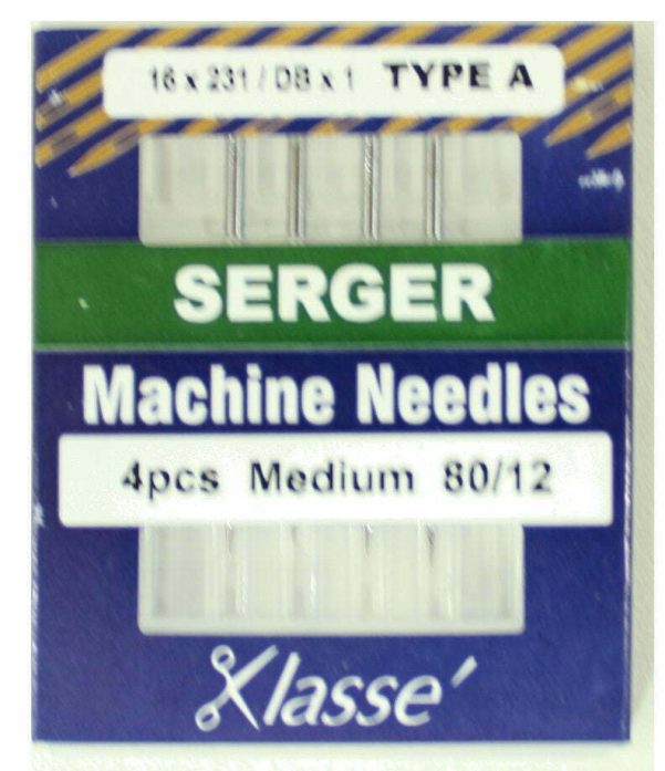 Klasse Serger 170A 80/12 Sewing Machine Needles 4pk