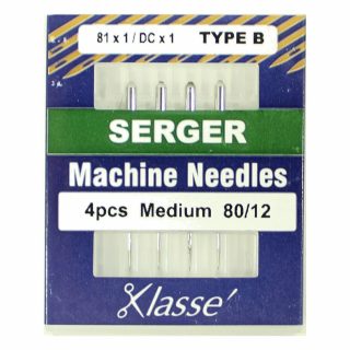 Klasse Serger 170B 80/12 Sewing Machine Needles 4pk