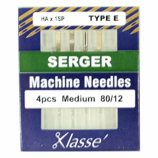 Klasse Serger 170E 80/12 Sewing Machine Needles 4pk