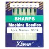 Klasse Sharp 90/14 Sewing Machine Needles 6pk