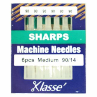 Klasse Sharp 90/14 Sewing Machine Needles 6pk