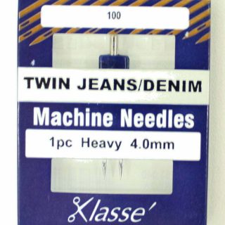 Klasse Twin Jeans and Denim 4mm Sewing Machine Needle 1pk