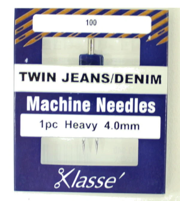 Klasse Twin Jeans and Denim 4mm Sewing Machine Needle 1pk