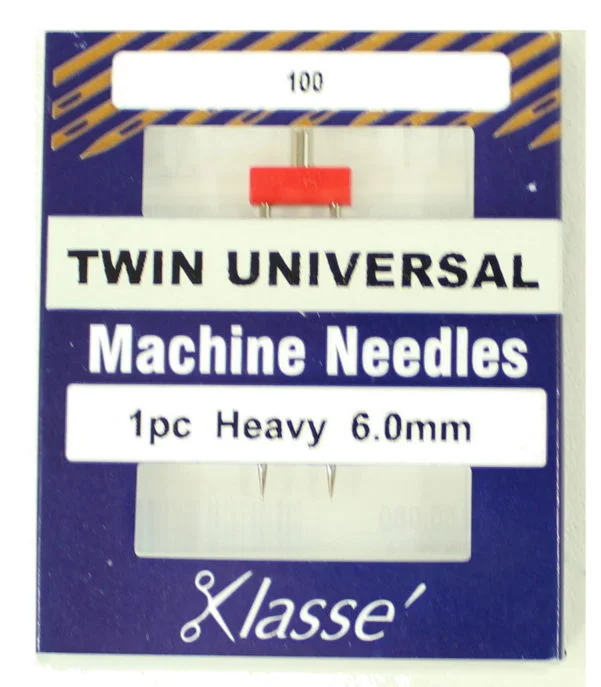 Klasse Twin Universal 6mm Sewing Machine Needle 1pk