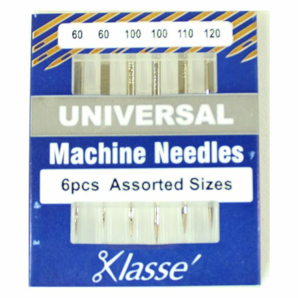 Klasse Universal Assorted Sewing Machine Needles 6pk