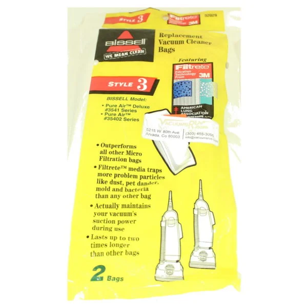 **NLA** PAPER BAG, STYLE 3 PURE AIR & UPRTS 3pk