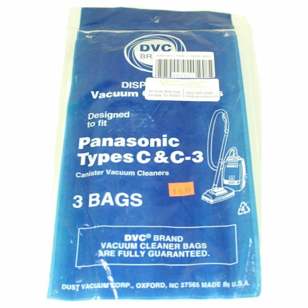 Panasonic Type C Paper Bags 3pk