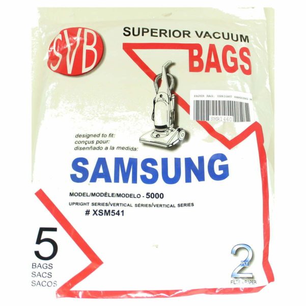 Paper Bag, Upright Samsung Model 5000 5 Pk