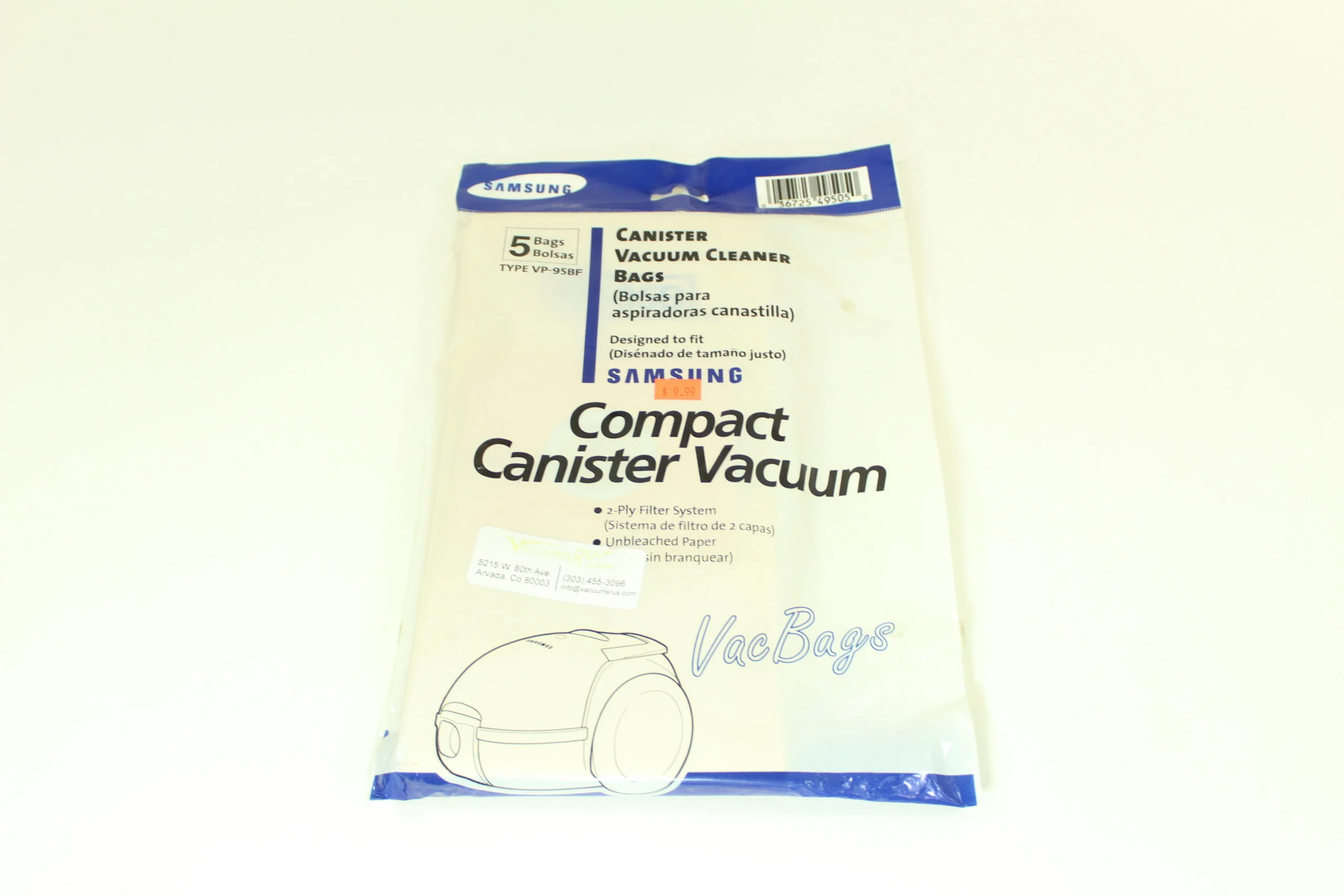 Samsung Paper Bags 5pk for Canisters 3500 5900 6300
