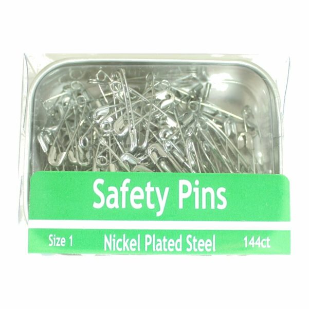 Nickel Safety Pins - 144pk