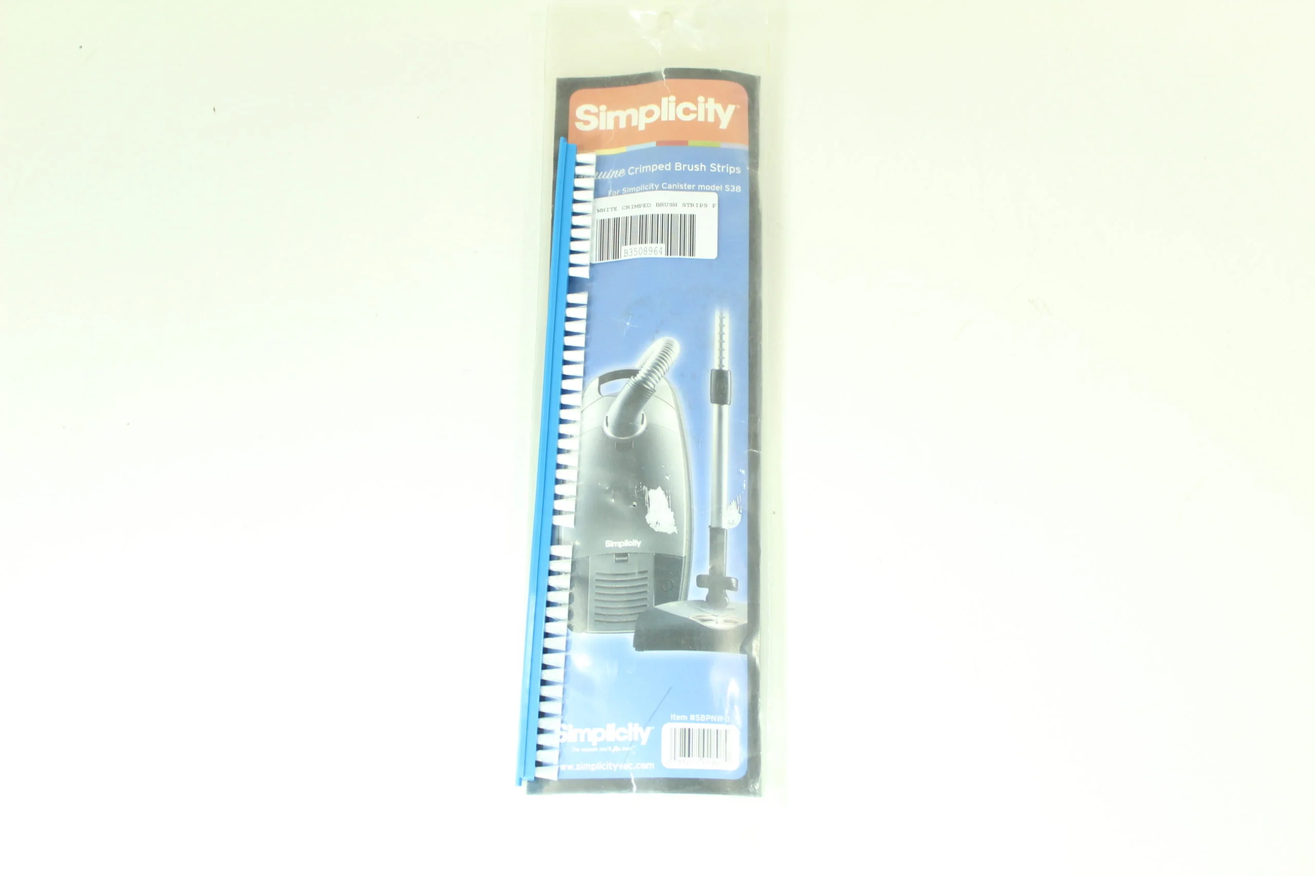White Crimped Brush Strips for simplicity and riccar Power Nozzles SPB250 RPB250 3pk