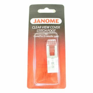 Coverhem Clear View Cover Stitch Foot for Janome