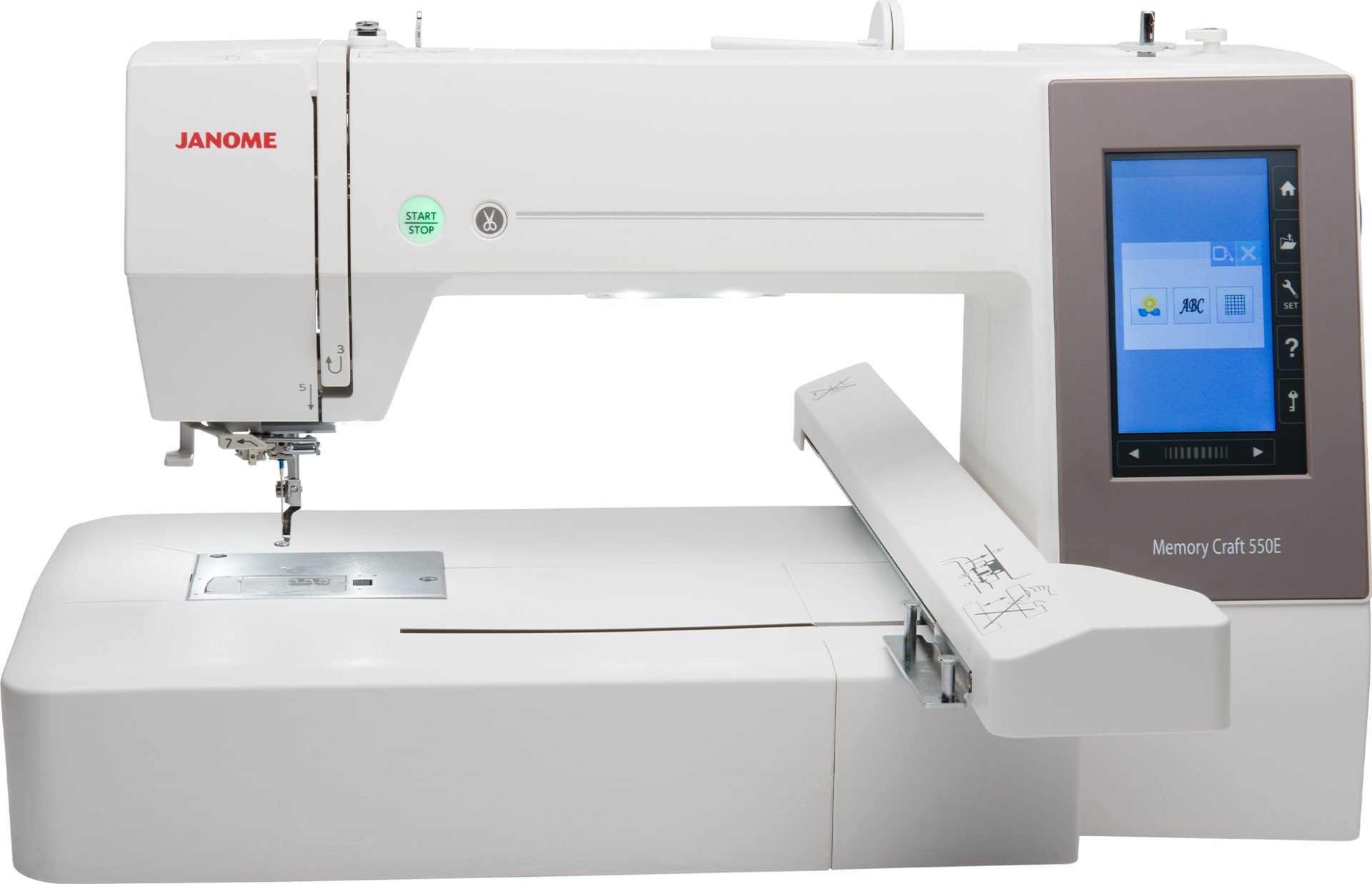 Janome Memory Craft 550E Computerized Embroidery Machine