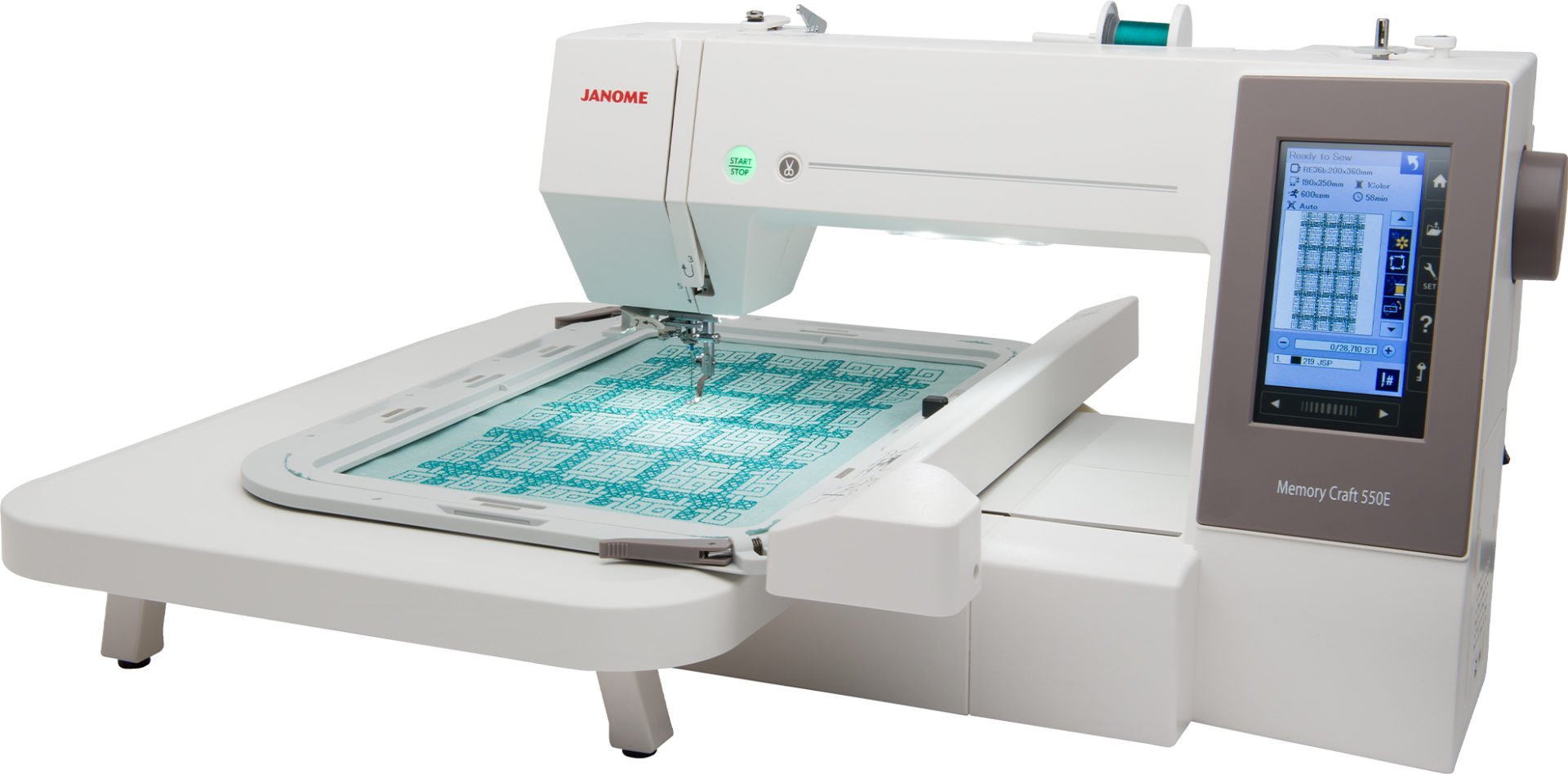 Janome Memory Craft 550E Computerized Embroidery Machine