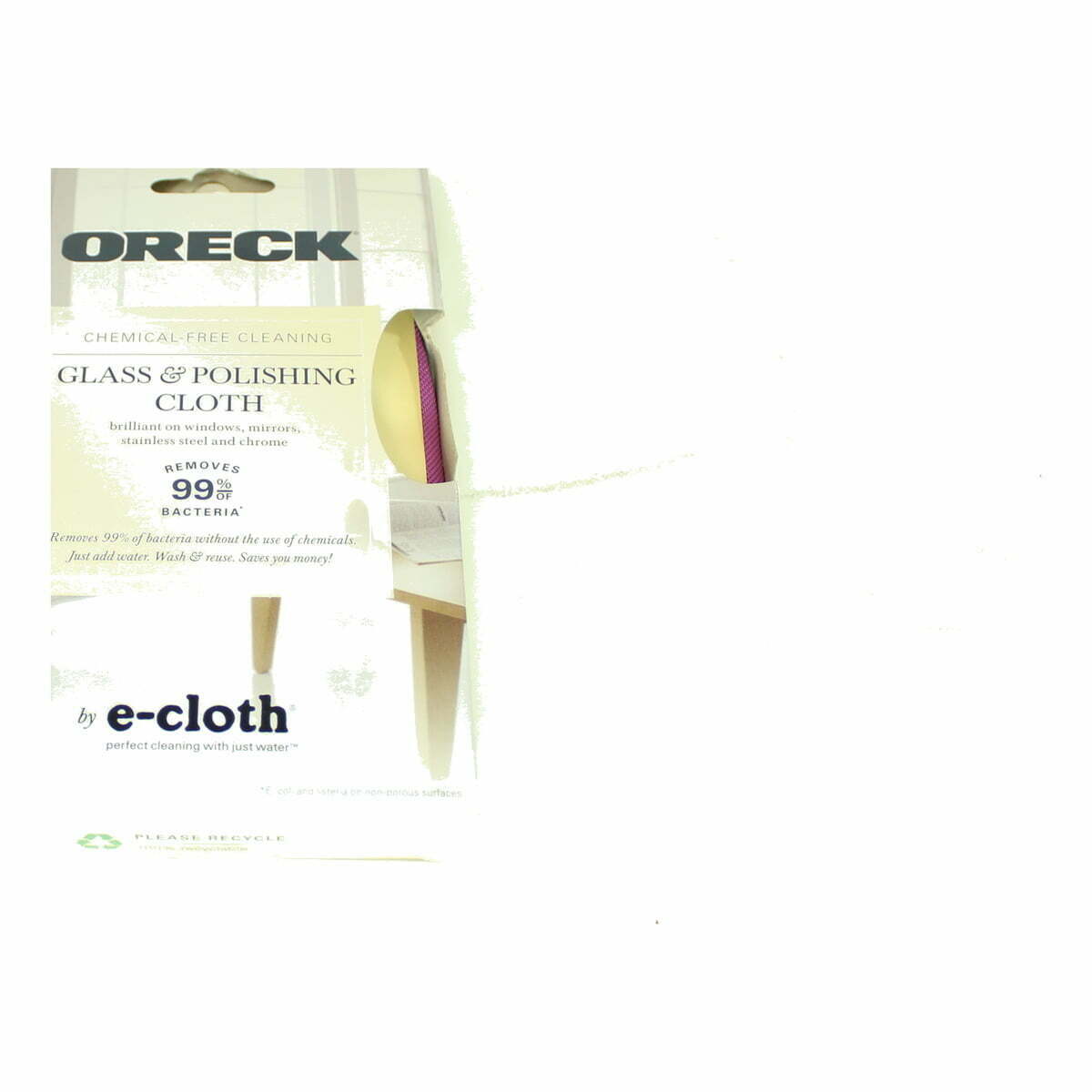 Oreck E-cloth Glass and Polishing Purple Cloth