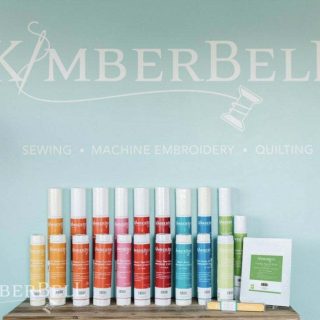 Kimberbell Dots & Stripes Tea Towels: Aqua