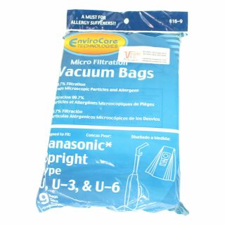 aftermarket Replacment Vacuum bags for Panasonic Types U, U-3, U-6