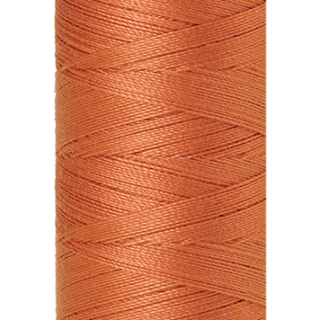 Brick Mettler silk finish egyptian cotton 50WT (164 yd) thread spool. 9105-1074 alternate: 10550-0534